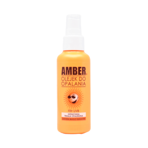Amber: olejek do opalania w sprayu 120 ml - przyspiesza opalanie i chroni skórę