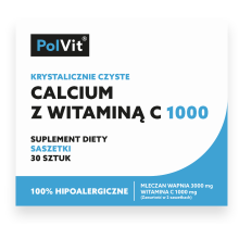Wapń z witaminą C 1000 30 saszetek - PolVit